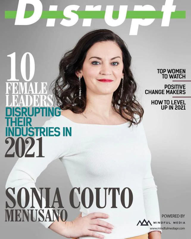 Sonia Couto on the cover of disrupt magazine