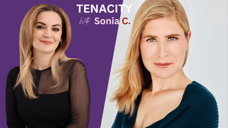 onia Couto with guest Francie Jain on the Tenacity with Sonia C podcast, discussing employee retention and leadership growth