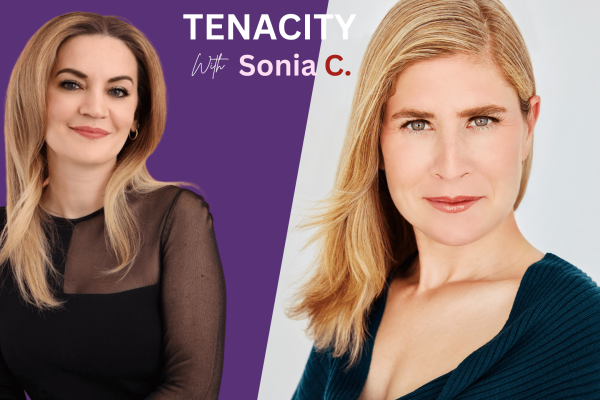 onia Couto with guest Francie Jain on the Tenacity with Sonia C podcast, discussing employee retention and leadership growth