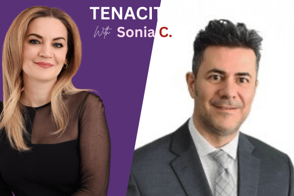 Sonia Couto and Miguel Ribeiro discussing building resilient tech startups on the Tenacity with Sonia C Podcast